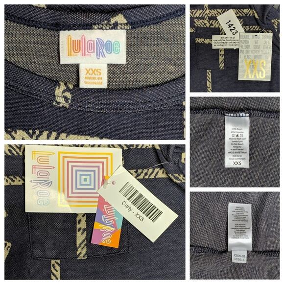 LuLaRoe Carly Dress - Size XXS - NWT - Picture 6 of 6